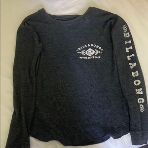 Vintage Billabong Charcoal Long Sleeve Tee